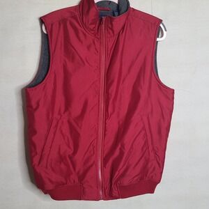 Chaps Men's Red Fleece Lined Puffer Vest Size Medium